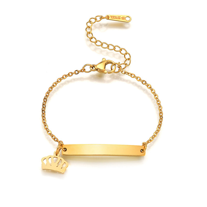 The Three-Tone Engravable Bar Bracelet