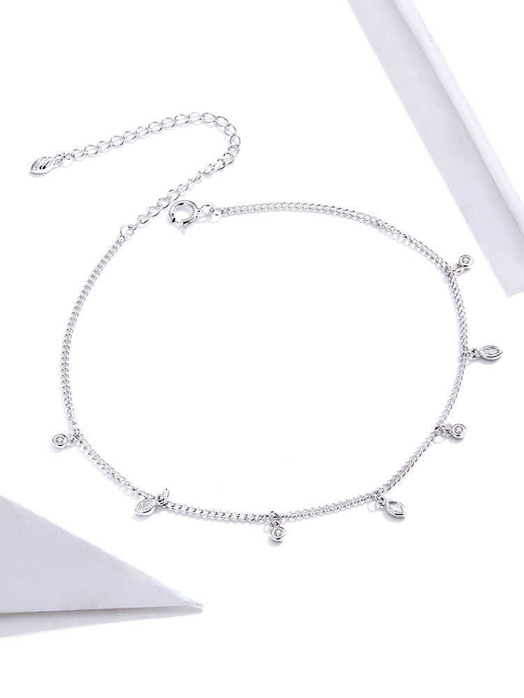 The Glimmering Dewdrop Anklet