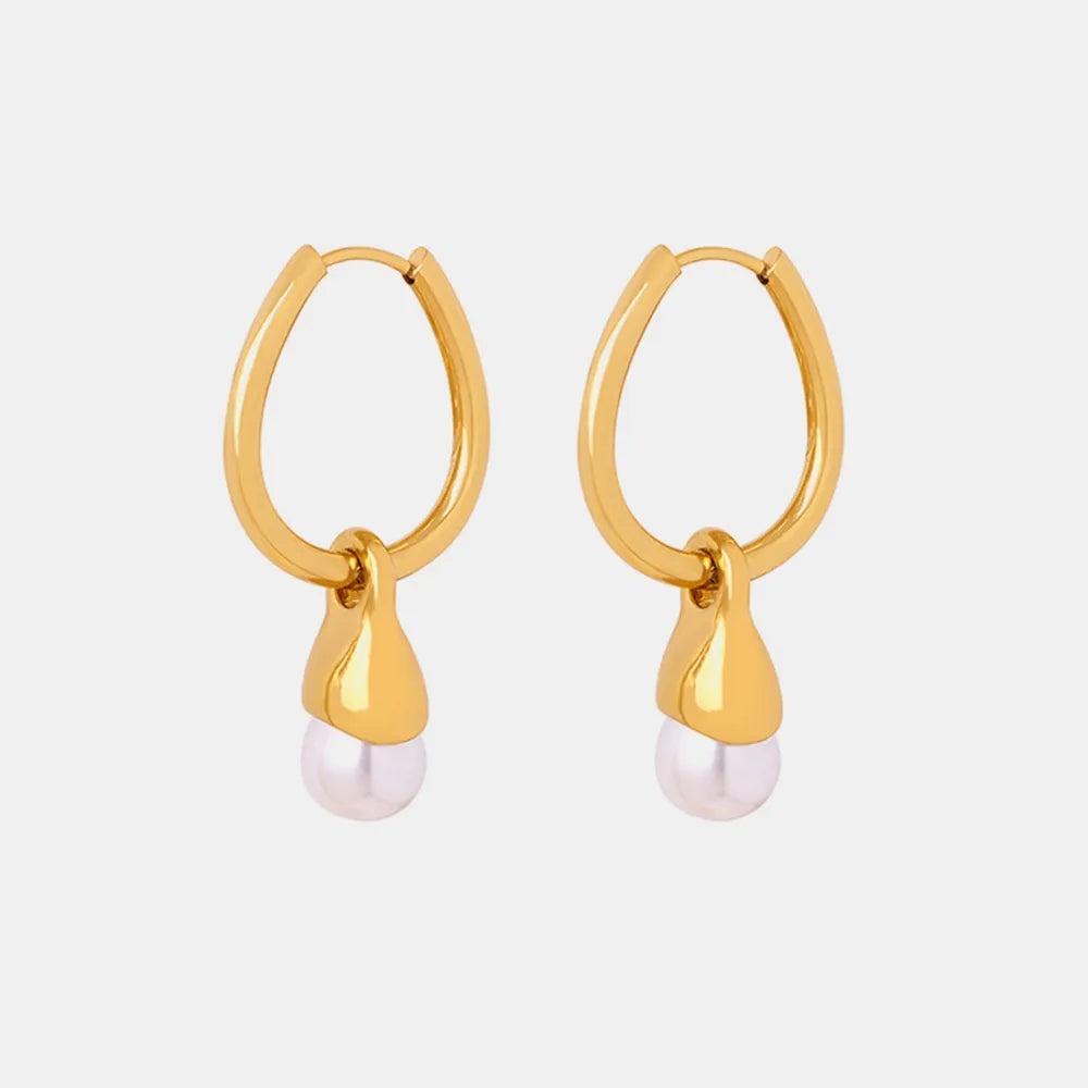 The Aurora Drop Huggie Earrings