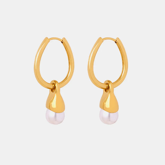 The Aurora Drop Huggie Earrings