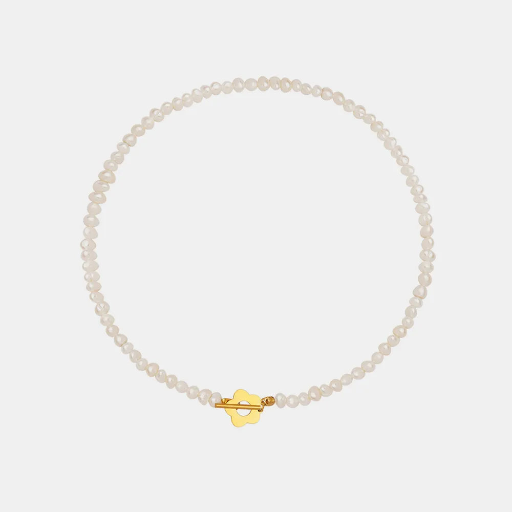 The Flora Pearl Toggle Necklace