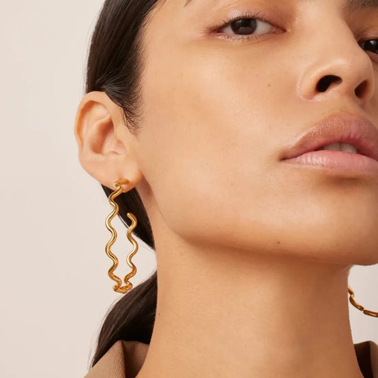 The Minimalist Zircon C-Hoop Earrings