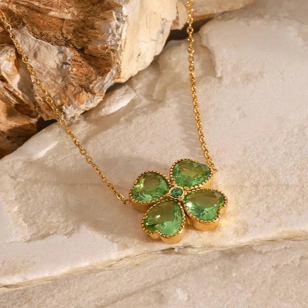 The Emerald Clover Necklace