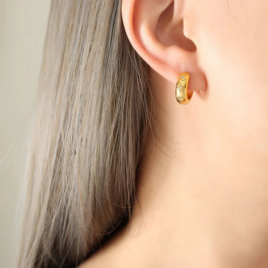 The Celestial Huggie Hoops